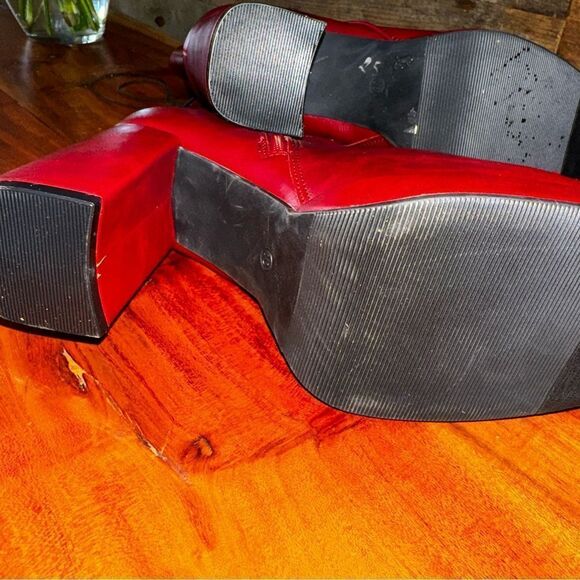 🔥 DIBA x Free the People Melody platform Leather Platform Boots | Size 10 NEW - Picture 4 of 8